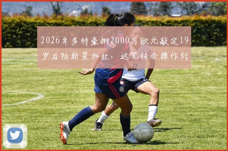 2026年多特豪掷2000万欧元敲定19岁后防新星加杜，这笔转会操作到底值不值？附球员技术特点与未来前景解析